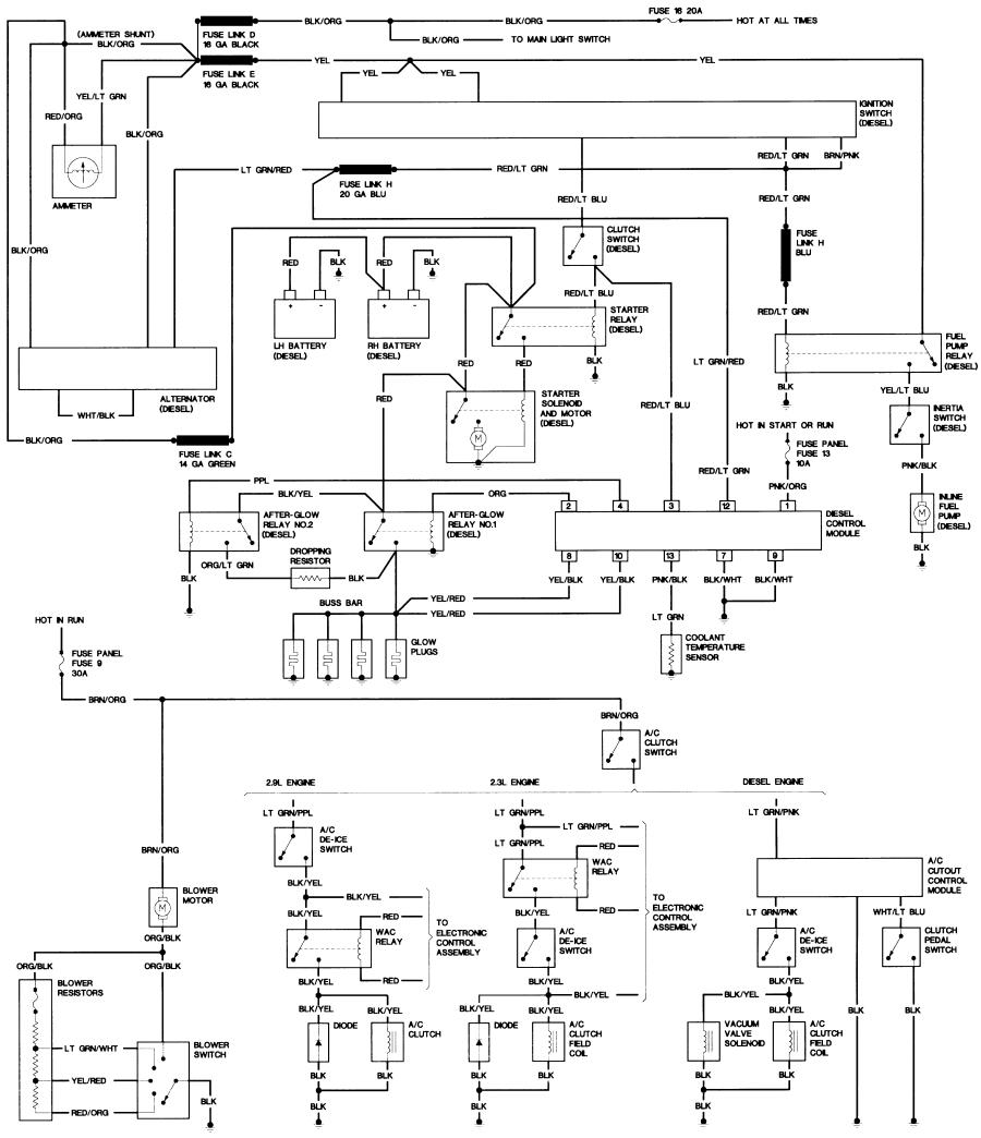 1986 Ford Bronco Ii Wiring Diagram / 1986 Ford Bronco Belt Diagram