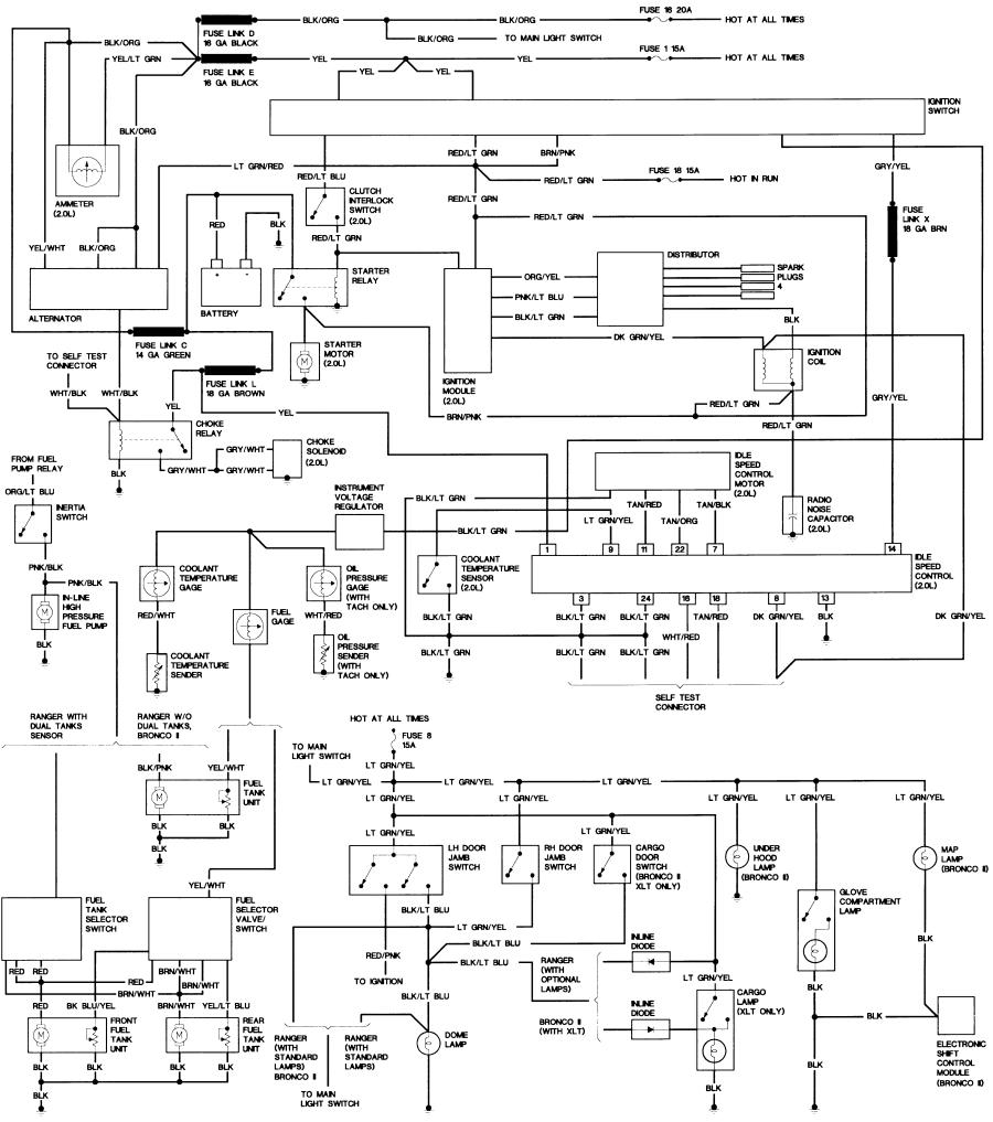 Bronco II Wiring Diagrams - Bronco Corral