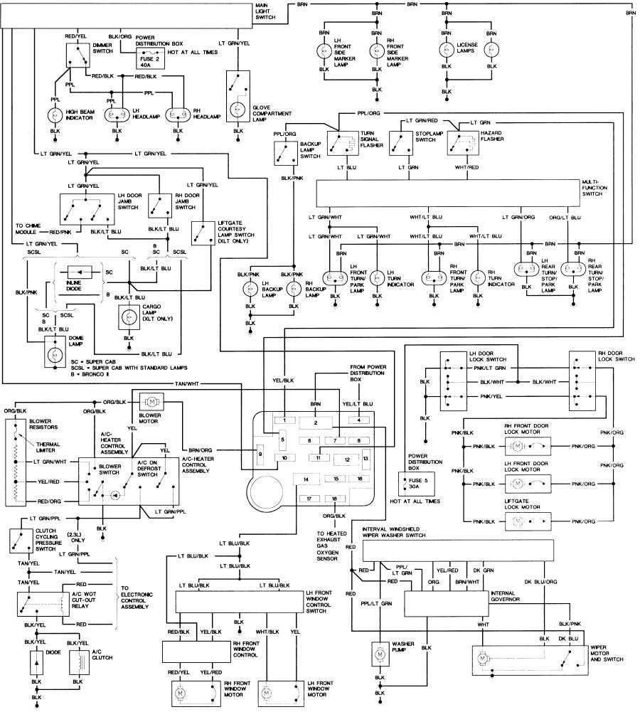 1989 Ford Bronco 2 Wiring Diagrams