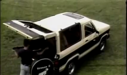 Ford Bronco II Quarter Flip Removable Window Removal Step 3