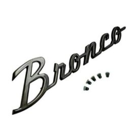 Black Bronco Emblem