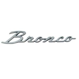 Chrome Bronco Emblem