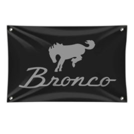 Ford Bronco Chrome Logo Banner