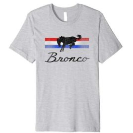 Ford Bronco Logo Stripes Premium T-Shirt